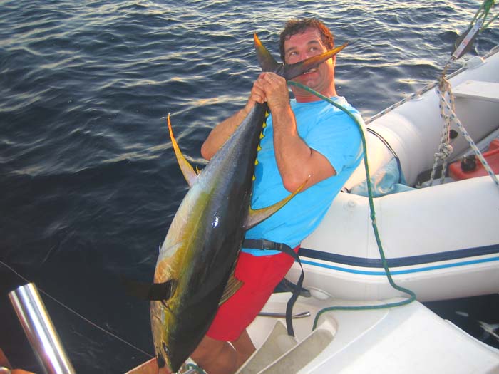 This one was landed but Steve's fish escaped at the last minute.