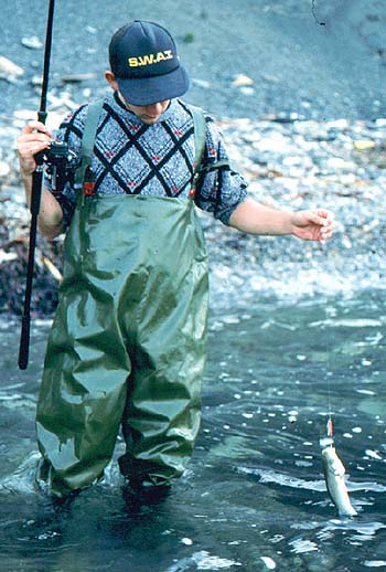 These spinners are just as effective from the shore as trolled from boats