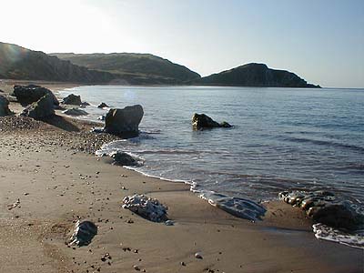 The Tout is the rocky headland in the distance.