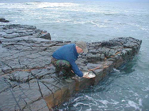 Allan returning his fish after a couple of pictures.
