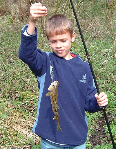 - and a lure caught trout.