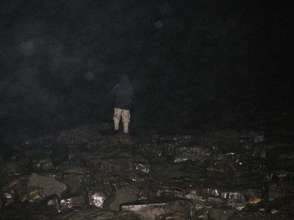 nigel was flogging away in the gloom when I arrived..