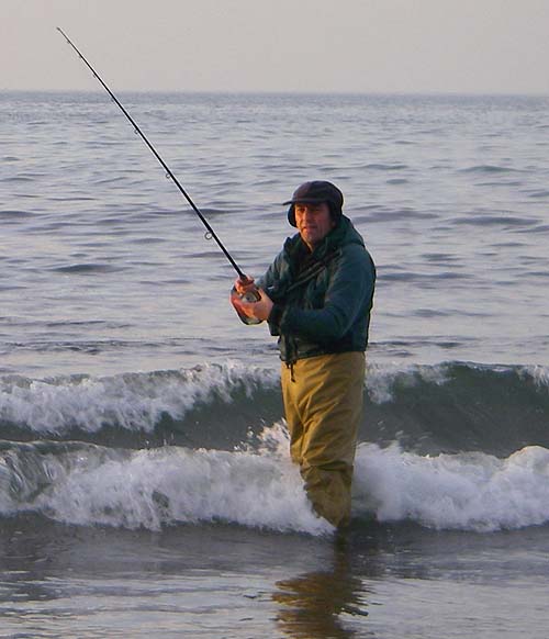 Steve about to cast his Skitterpop - more in hope than expectation..