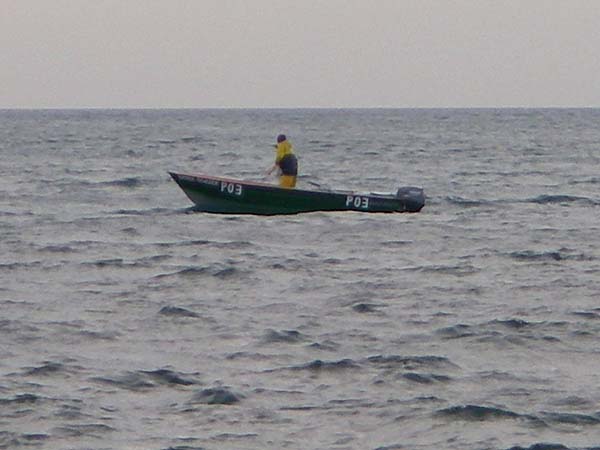 The nets were beyond casting range but were strung along the whole stretch.