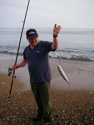 The fish was not deterred by the big plug.