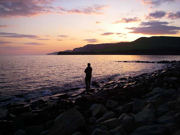 As the sun sinks slowly in the west it's often worth a last cast for a bass.