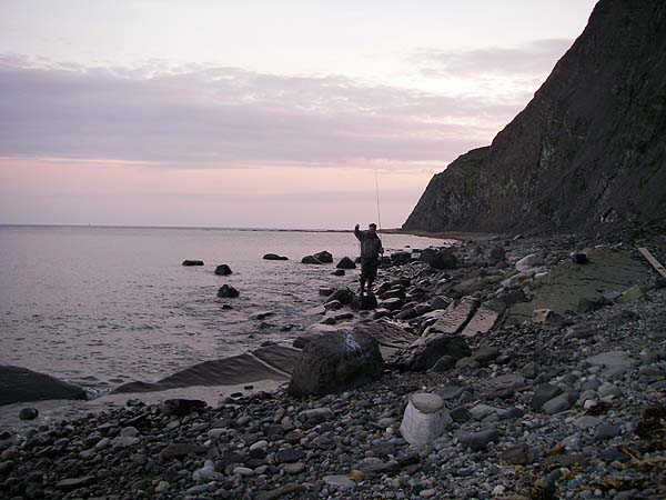 Ben called me back to say he had a fish.