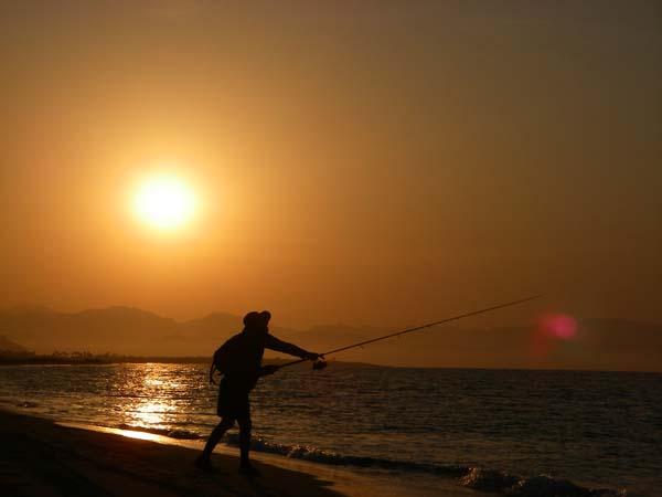 It's ALWAYS worth fishing as the sun crosses the horizon.