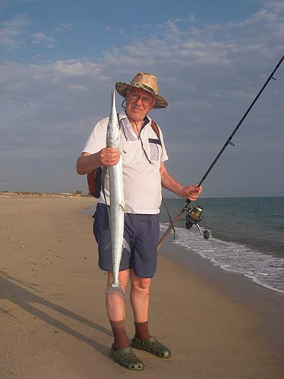 We caught a number of houndfish and probably missed/lost several more. They are difficult to hook with that long beak.