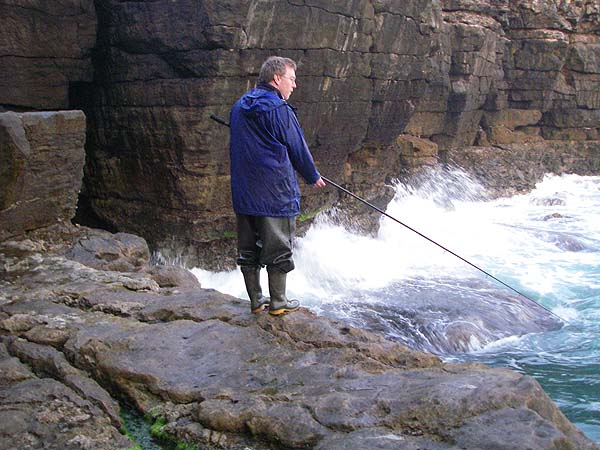 The mackerel were thin on the ground in these rough conditions.