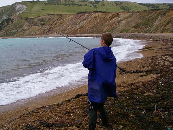 Within seconds of shifting our position Ben was into a wrasse.