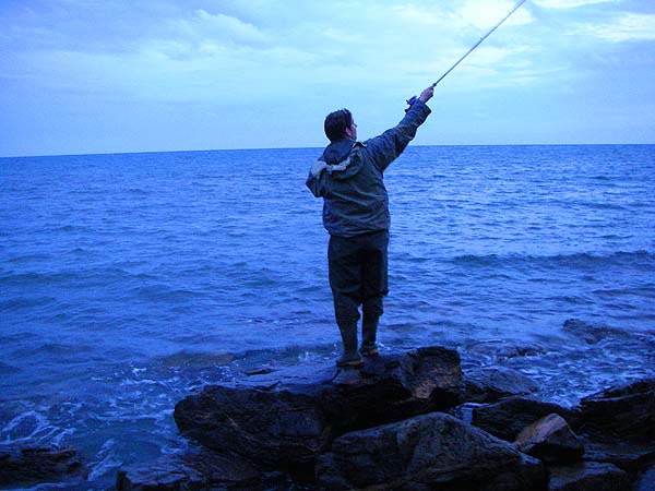 After I'd seen a few fish swirling ben gave the fly a try.