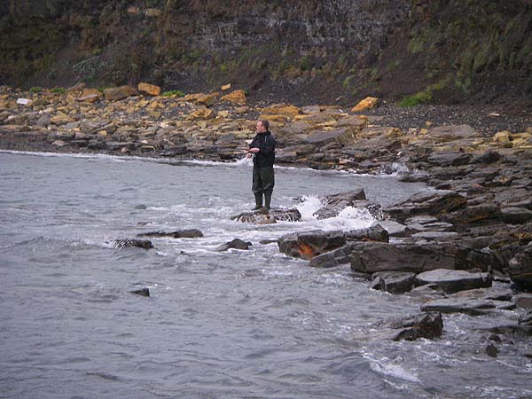 It was a dull, overcast morning and the fish kept biting even in full daylight..