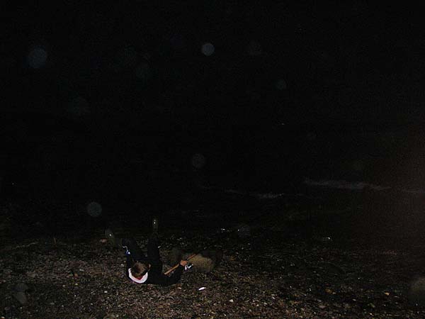 Ben goes a purler in the dark but the rod and bass are still his first priority.