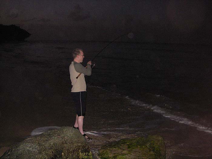 This one took a plug cast from the sandy beach where I had our first fish of the trip.