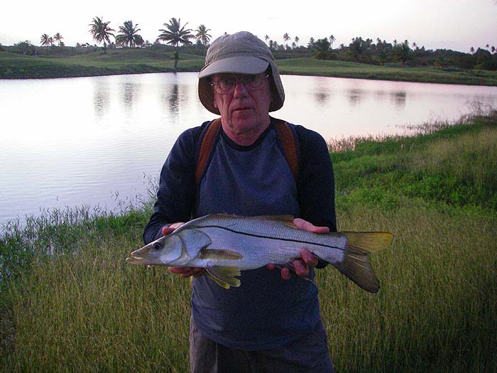 I really was pleased (believe me) to catch yet another beautiful brackish water snook.