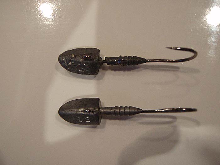 the top one's in a bit of a state. Snapper jaws must be pretty powerful, no wonder they take the tails off lures.