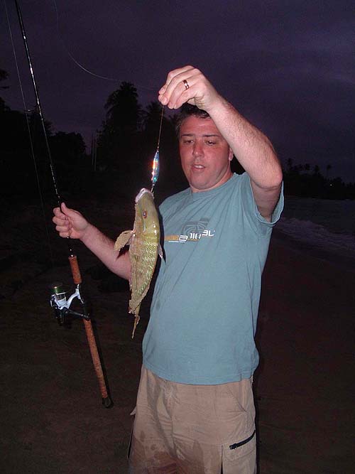 My son Marc's snapper on a Toby - was he pleased?.