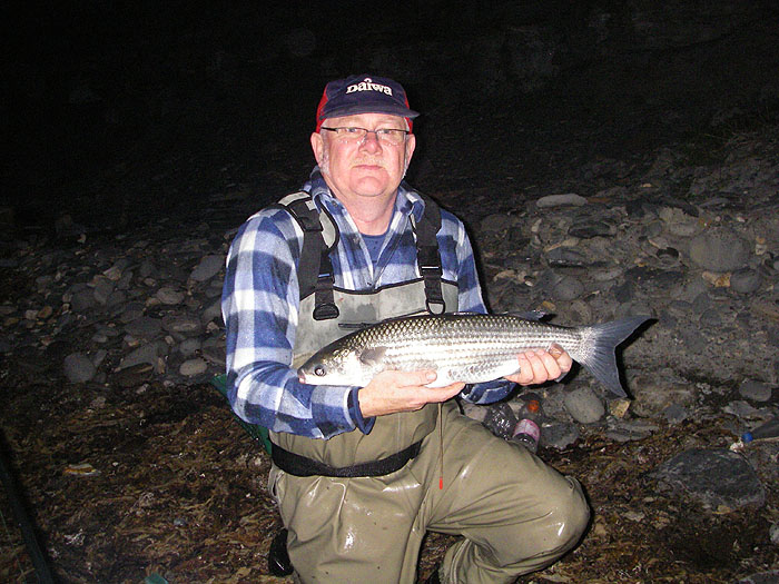 Not the biggest one he's ever caught but certainly a fish to be proud of.