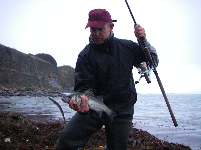 He had two bites on the Slug-Go lure which he'd never used before. There's nothing like a fish to give you confidence.