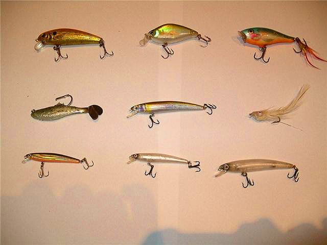 All pretty small but good for casting on the light rod. I think that the top row middle and the second row left are the ones that did most of the damage.