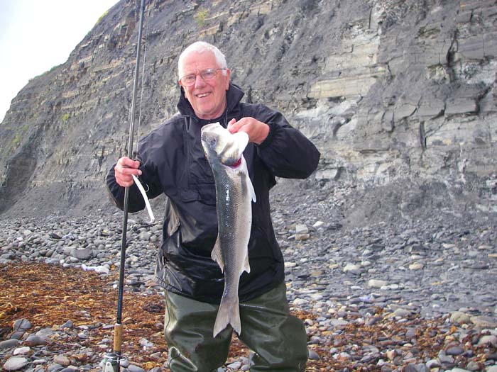 Nigel took the picture for me. Pity the fish wasn't fatter!