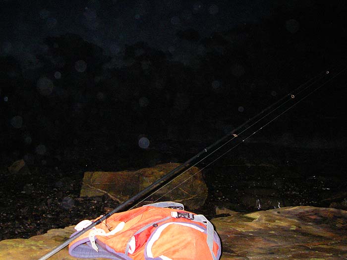 We tried in 2009 but obviously we didn't catch a bass. This was the morning that I broke my rod.