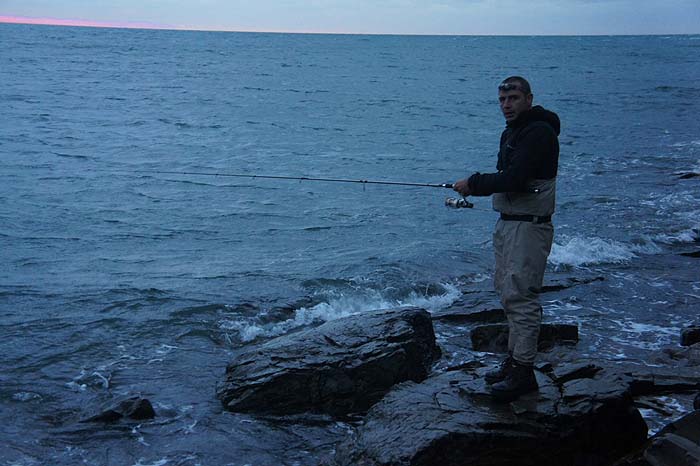 Flogging away in the gloom even this late in the year.