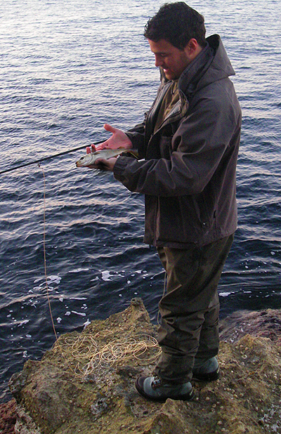 Not his biggest but a bit of fun on the fly.'