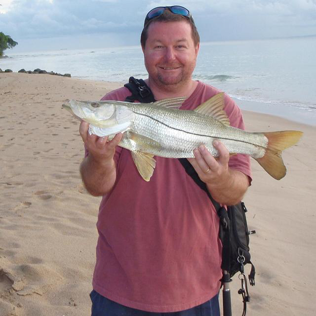 Mick and his wife obviously found the snook in a taking mood.