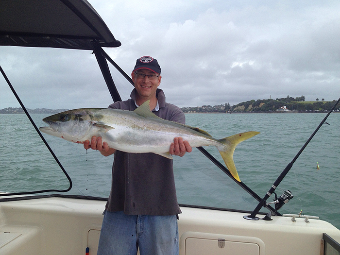 Despite the aching arms Jim is obviously pleased.