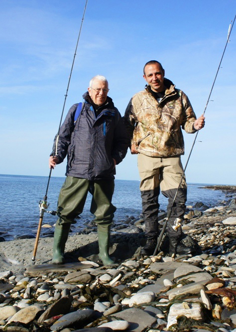 Me and my pal Bill Fagg - cheerful but fishless.