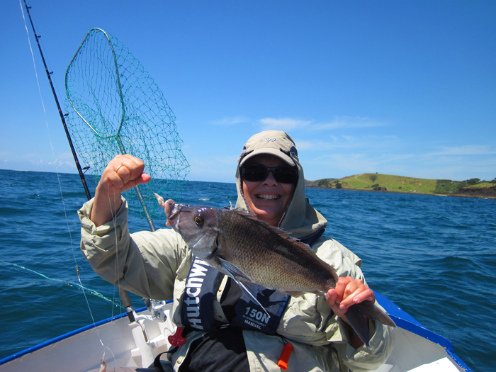 Alan Bulmer's wife Sandy with a cracking porae.