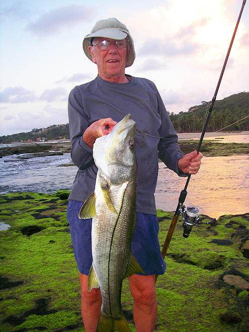 My best ever snook and a real beauty. This was the 'fish of the trip'.