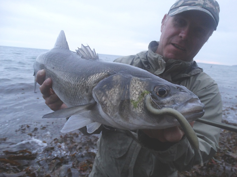 Well done mate! A really nice bass to catch on a small plastic sausage.
