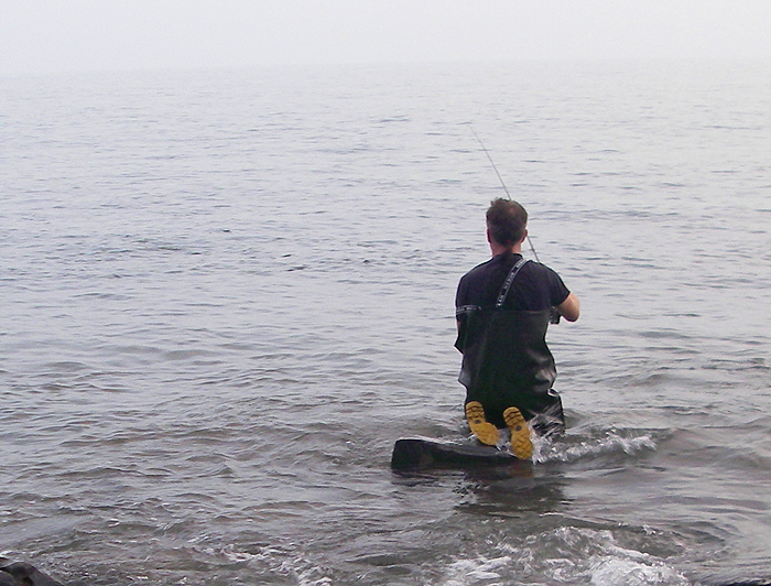 Richard gets down to it after a mullet on the fly.
