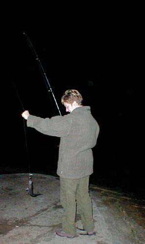 Di's first scad took a luminous bladed Mepps.