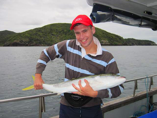 Tim's yellowtail kingfish is a real cracker.