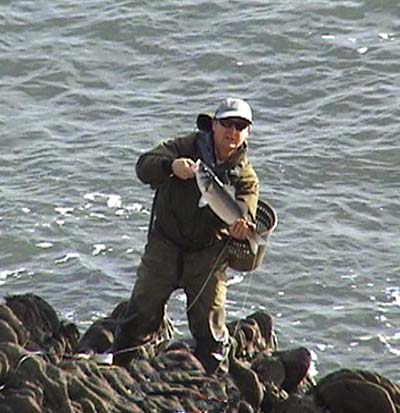 Geoff tempted this one on a 'sandeel' fly that he had tied himself.