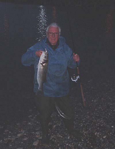 This fat five pounder took the same lure during a dawn raid with my new friend Mike Haze (I landed a second and lost another decent one in the same short session). I was fishing one of Mike's marks that I had never seen before.