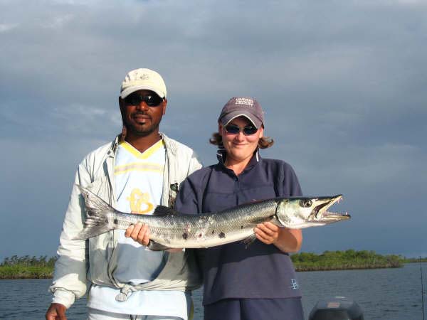 Caught on the troll this fish jumped time and again.