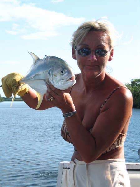 A nice jack taken on a trolled plug.