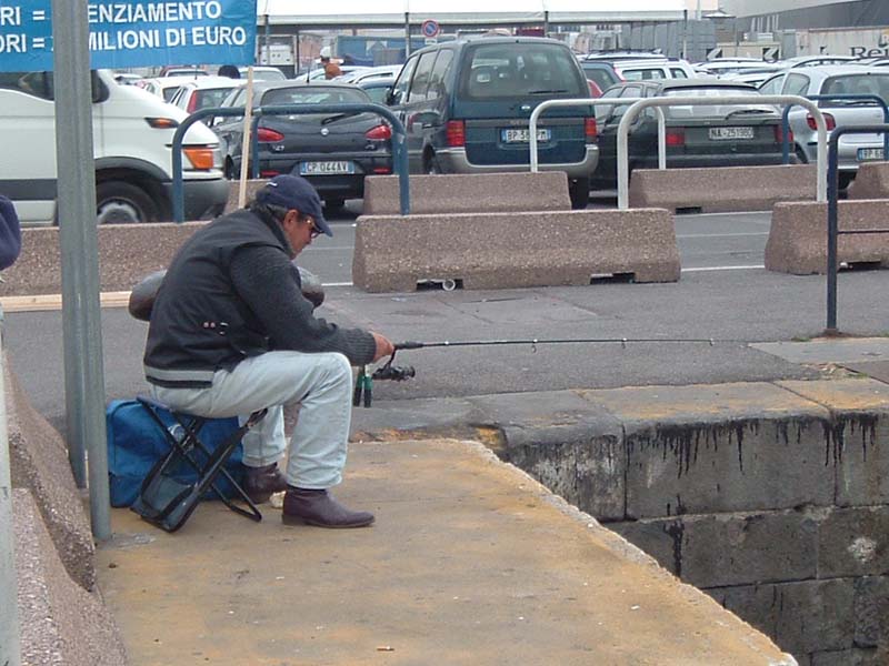 Note the rod rest attached to the butt of this rod.