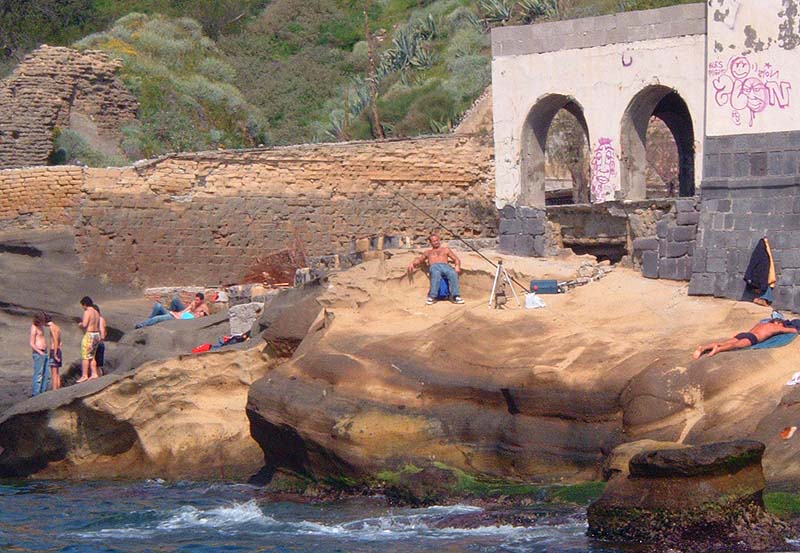 The sea here was full of unpleasant things - the fishing seemed slow.