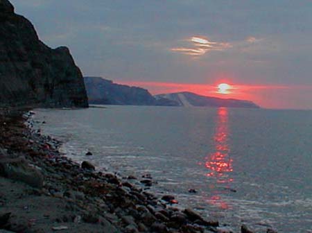 The end of a perfect spring evening.