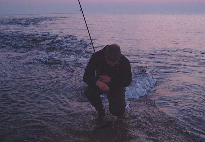 In the dark it is often best to take the hooks out with pliers.