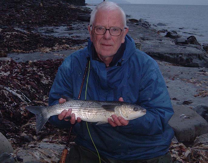 Nigel took this one of me with the fish. Pity you can't smell the weed - it's rank.