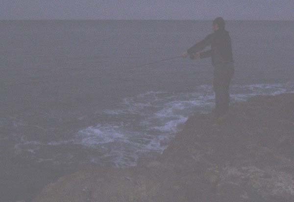 The fish were reluctant to bite until the light improved a bit.