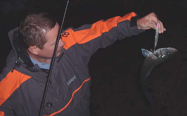 The Maria accounted for lots of fish. This one took the mid-body treble but was hooked in the gill cover on the tail hook.