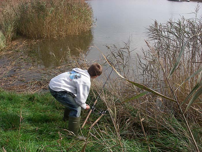 Ben prepares to strike a bite. Could it be the elusive flounder?